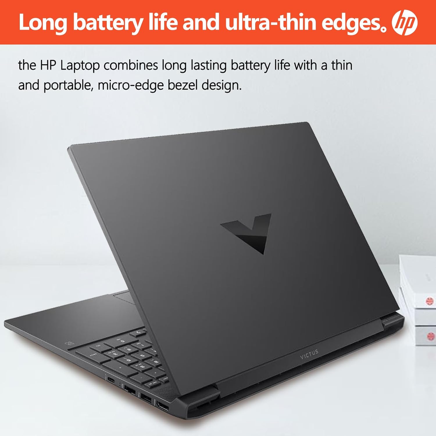 HP Victus 15 Gaming Laptop, 15.6" FHD 144Hz Display, AMD Ryzen 5 5600H, 16GB RAM, 512GB SSD, NVIDIA GeForce RTX 3050 Ti, Windows 11 Home, Mica Silver