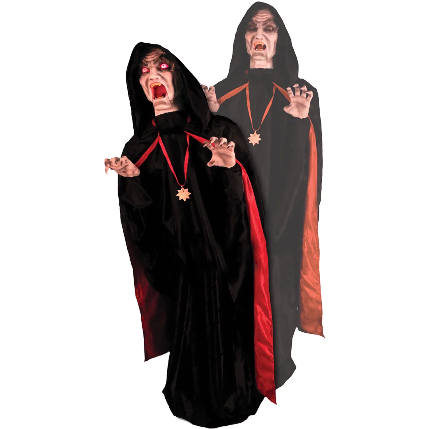 Haunted Hill Farm Vampire Animatronic with Lights and Sound