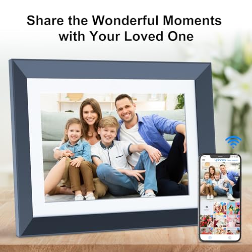 WiFi Digital Photo Frame - Digital Picture Frame, Touch Screen, Full Function, Motion Sensor, Share Photos or Videos via APP or Email, Unlimited Cloud Storage, Best Gift for Christmas