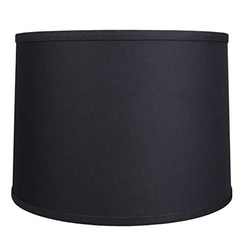 FenchelShades.com 18" Top Diameter x 18" Bottom Diameter 14" Height Cylinder Drum Lampshade USA Made (Linen Cream)