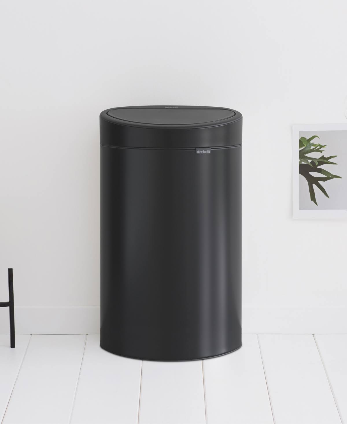 Brabantia Touch Top 10.6g Trash Can - Matte Black