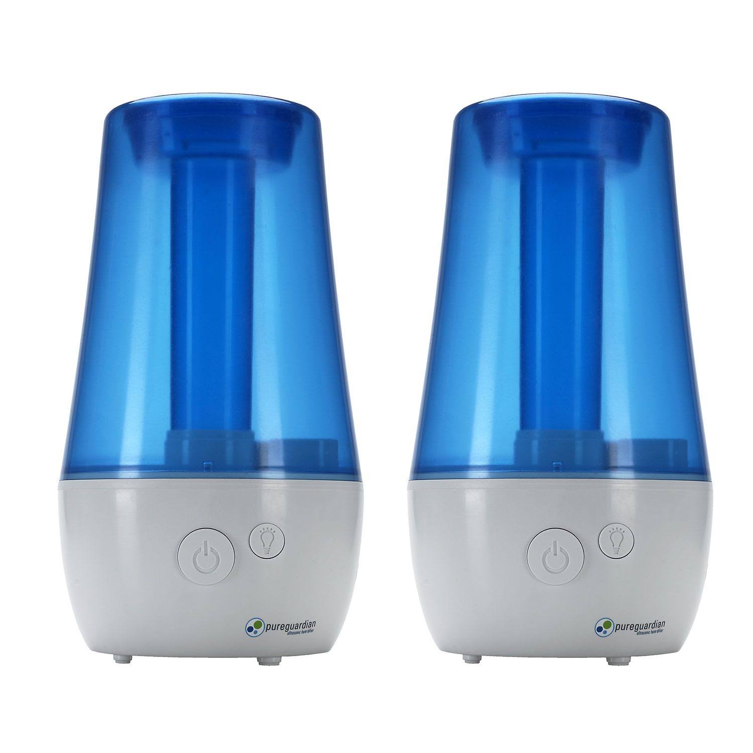 PureGuardian H965AR 70-Hour Ultrasonic Cool Mist Humidifier, 1 Gal - 2 pack