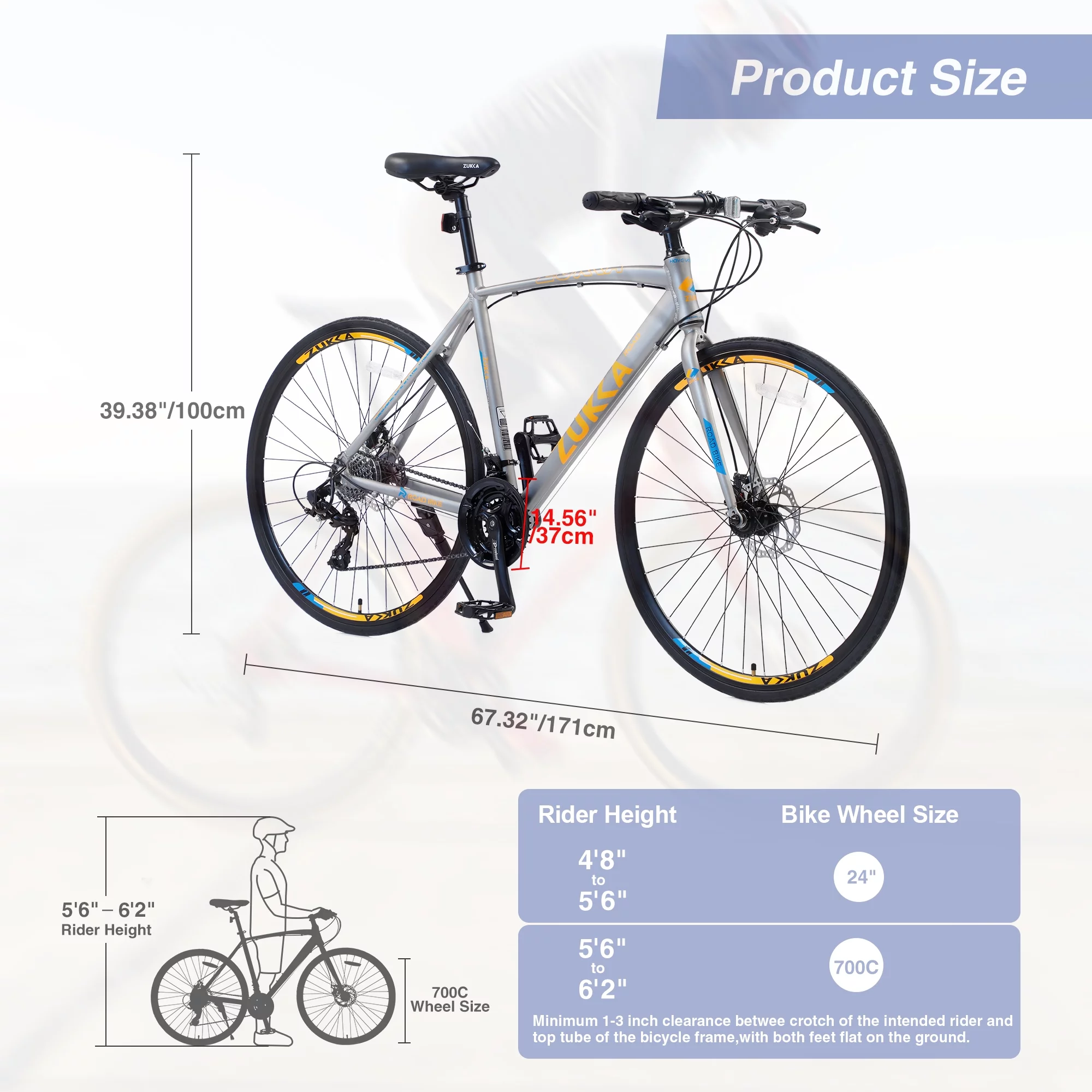 Meghna 24 Speed Hybrid Bike Disc Brake 700C Road Bike for Men Women's City Bicycle Titanium