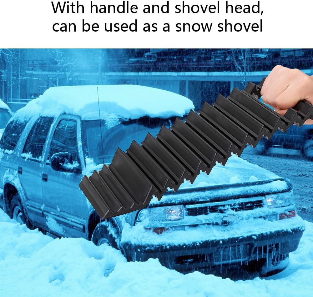 Yosoo Universal Car Wheel Anti Skid Pad Tire Traction Non-Slip Mat Plate Grip for Snow Mud Pack of 2