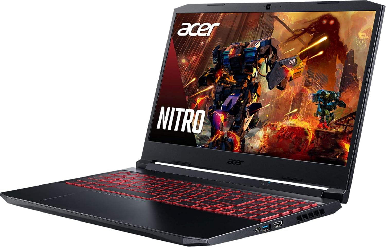 acer Nitro AN515 Gaming Laptop Six Core Intel i5-11400H up to 4.5Ghz 16GB 512GB SSD 15.6in Full HD HDMI Backlit Keyboard NVIDIA GeForce RTX 3050 Win 11 (Renewed)