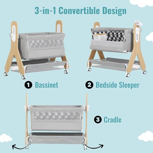 Horton Bassinet and Bedside Sleeper in Black