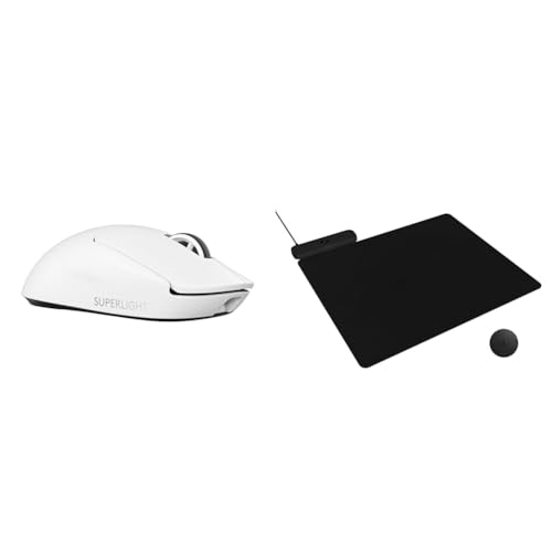 Logitech G PRO X Superlight 2 DEX Wireless Gaming Mouse, 60g pro-Grade Right-Handed Mouse with 5 programmable Buttons, USB-C Charging, 44k DPI Sensor, up to 8 kHz Polling for PC/Mac - White