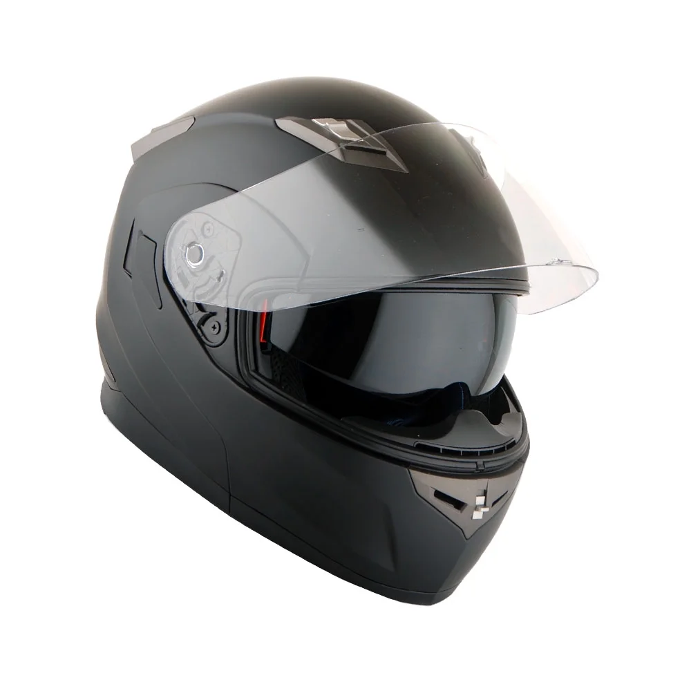 Martian Motorcycle Bluetooth Helmet Full Face Dual Visor Bluetooth Headset: HM-BH2 Matt Black