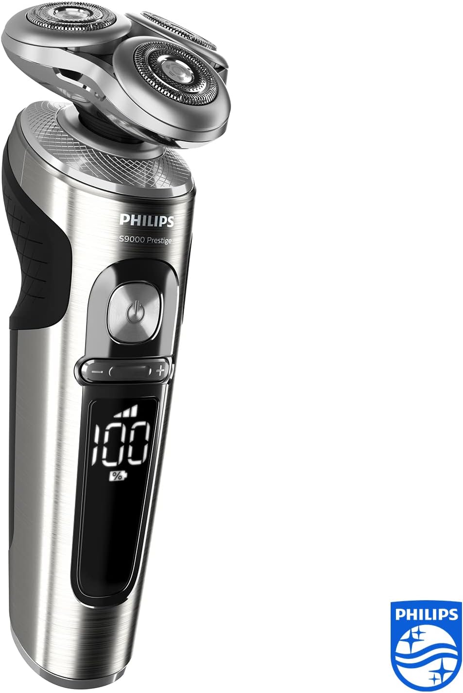 Philips Norelco Men’s Shaver Series 9000 Prestige Rechargeable Wet or Dry Electric Shaver with Trimmer Attachment and Premium Case