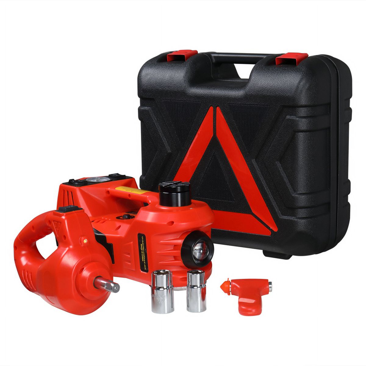 ELTPOWER Electric Car Jack,5 Ton 12V Hydraulic Jack Lift with Electric Impact Wrench,Built-in Inflatable Pump,and LED Light for SUV MPV Sedan Truck Change Tires Garage Repair