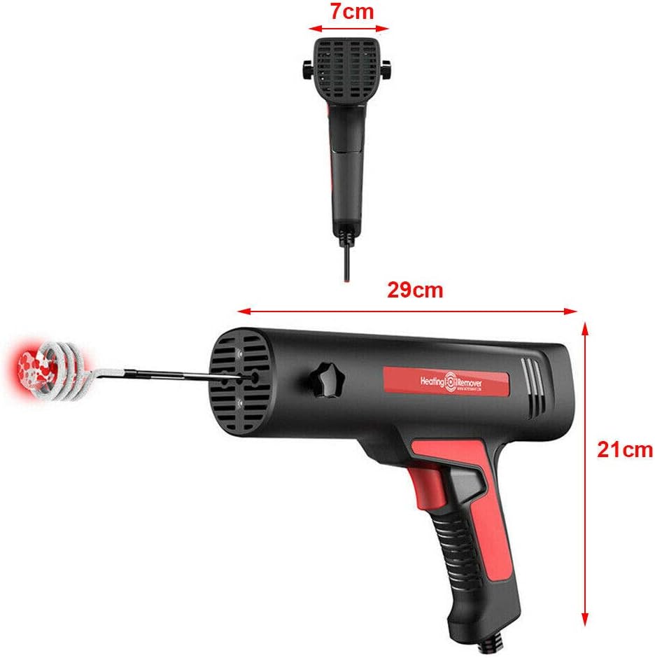 TFCFL 110V Ductor Magnetic Induction Flameless Heater Kit Bolt Remover,Rusted Bolt Removal Tool with Case for Car Truck Flameless Heat