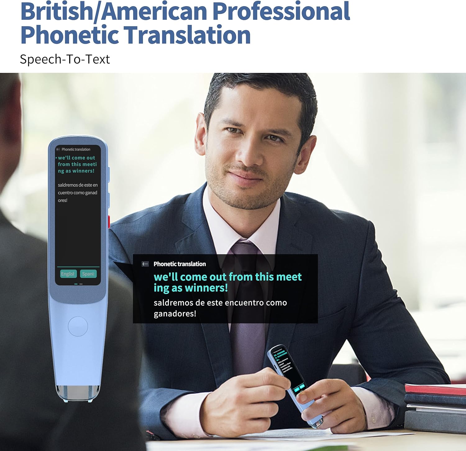 ScanReader Pen, NEWYES Scanning Pen Language Translator Device OCR Digital Reading Pen Support Text&Phonetic Multilingual Translation (Pen 3.0)