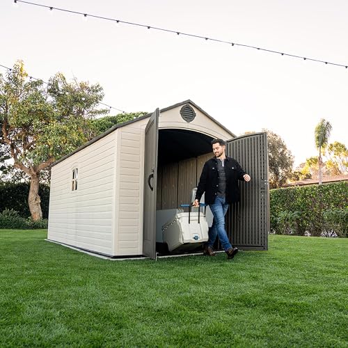 Lifetime Outdoor Storage Shed, 8 x 15 Foot