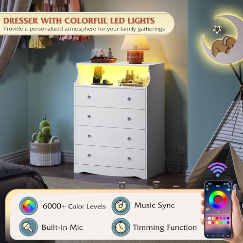 WLIVE Wood Dresser with 5 Drawers, Black Wooden Storage Cabinet, Organizer Drawers for Bedroom, Living Room, Hallway, Measuring 15.75" W * 31.50" D * 45.35" H ﻿
