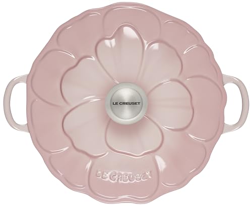 Le Creuset Signature Enameled Cast Iron Petal Braiser, 2.25qt., Coastal Blue