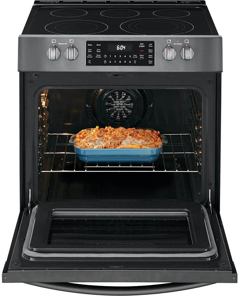 Frigidaire FGEH3047VD 30" Gallery Series Electric Range with 5 Elements in Black Stainless Steel