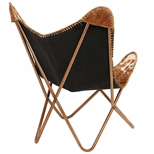 Leather Living Room Chairs Handmade Butterfly Chairs for Adults Side Hand Stitched Folding Iron Frame Vintage Tan Leather Butterfly Chair