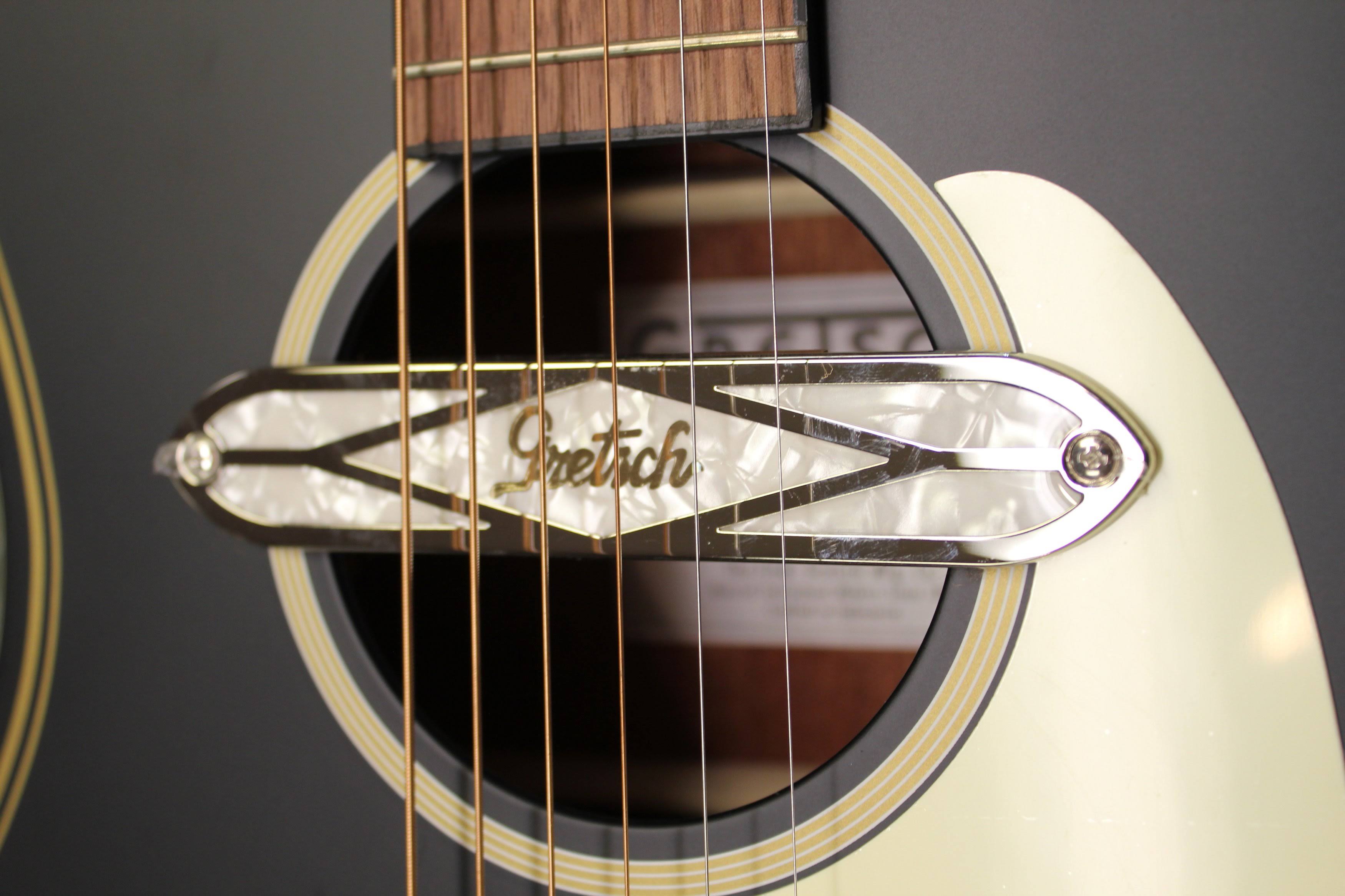 Gretsch G9520E Gin Rickey Acoustic-Electric Guitar, Smokestack Black