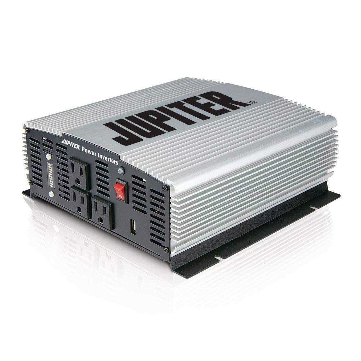 Jupiter Power Inverter 2000w converts vehicle 12v Dc to House 120v Power 3-120v Ac outlets 1-2.1amp Usb plus protection from hi/lo