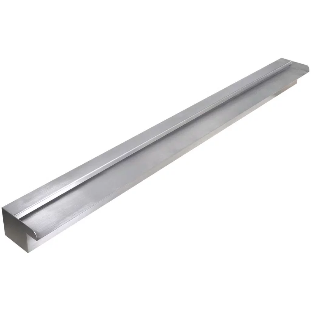 Suzicca Rectangular Waterfall Pool Fountain Stainless Steel 47.2"