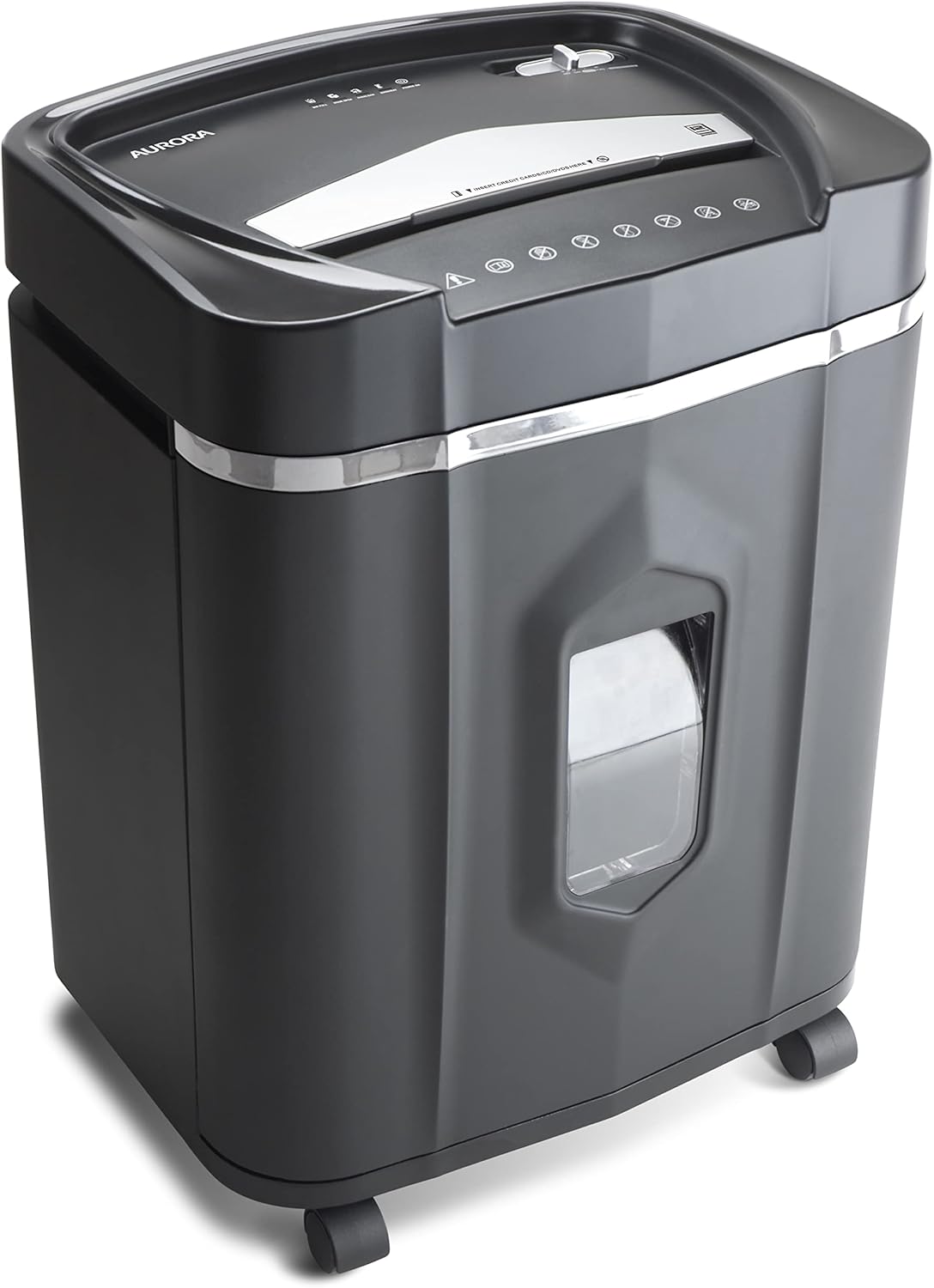 Aurora AU1060MA Professional Grade 10-Sheet High Security Micro-Cut Paper and Credit Card Shredder/ 60 Minutes/Security Level P-5, White, AU1060MA 10-sheet High Security Microcut