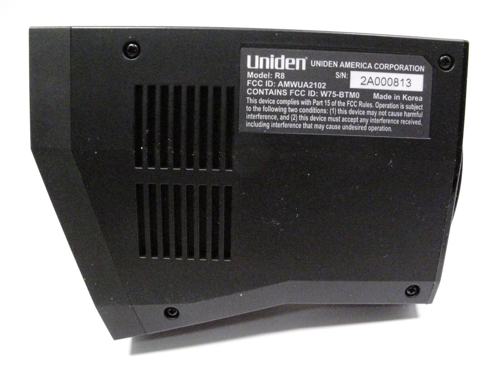 Restored Uniden R8 Radar/Laser Detector Long Range with Built-In GPS, Directional Arrows [Refurbished]