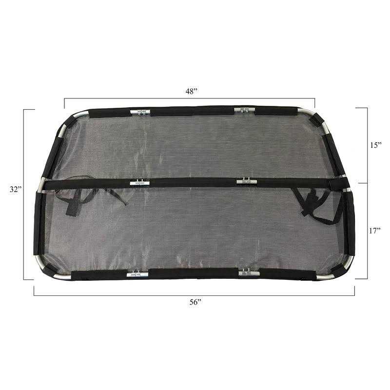Bushwhacker Deluxe Dog Barrier 56 Wide Ideal for Trucks Large SUVs - Pet Supplies online store