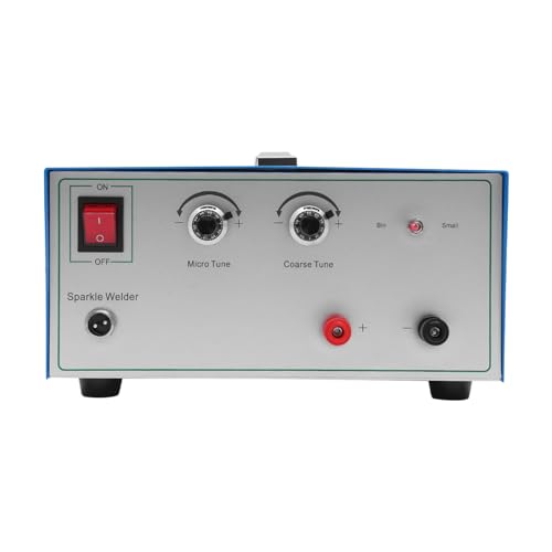 80A Pulse Spot Welder, 110V Jewelry Spot Welder, Gold Silver Jewelry Spot Welding Machine, Electric Soldering Machine With Foot Pedal, for Gold Silver Steel Jewelry Welding (Yellow)