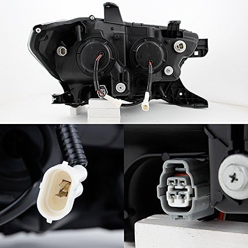 AKKON - For NEW Sequential LED Tube Design Black 2016-2023 Toyota Tacoma SR/SR5 Dual Square Projector Headlights