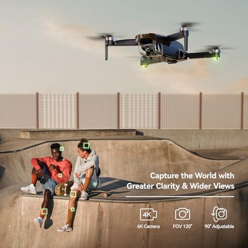 Ruko F11MINI Drone with Camera 4K, Under 249g, 60 Mins Flight with 2 batteries, 5GHz Transmission, GPS Auto Return, Brushless Motor, Foldable and Lightweight, FPV Quadcopter for Beginner, Adults