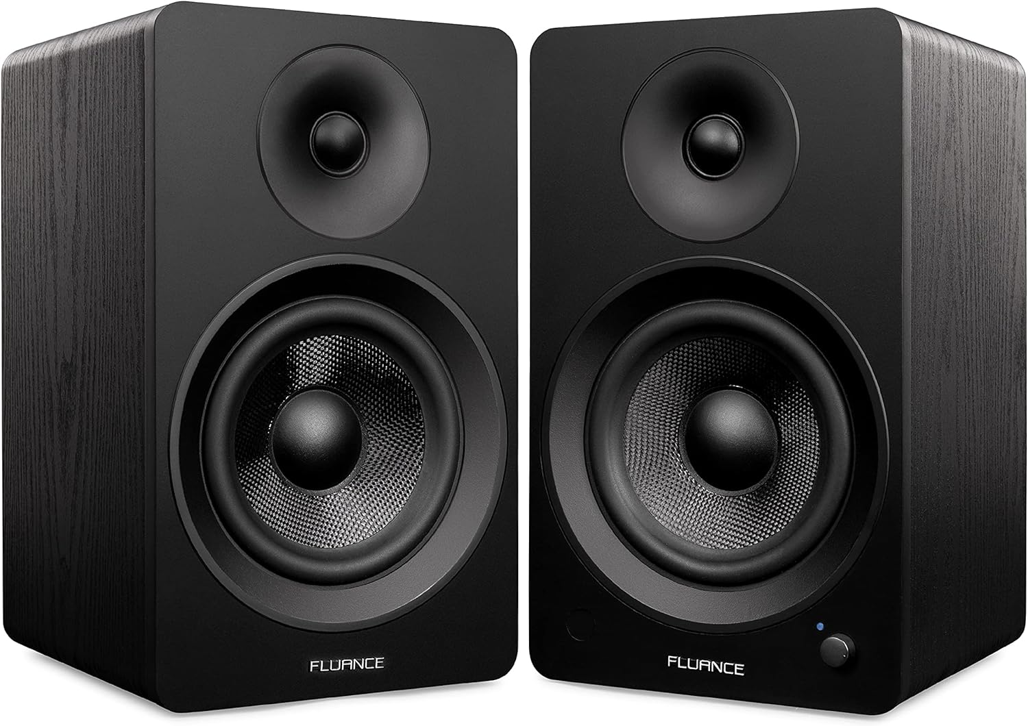 Fluance Ai61 Powered 2-Way 2.0 Stereo Bookshelf Speakers with 6.5 Drivers, 120W Amplifier for Turntable, TV, PC and Bluetooth 5 Wireless Music Streaming - RCA, Optical, USB & Sub Out (Lucky Bamboo)