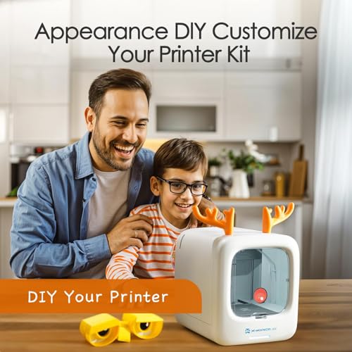 3D Printer for Kids, Beginner 3D Printer with 8 PLA Filament Set, Huge Toy Library & Modify, Wi-Fi & App Control, Create STEM Toys, High Precision, W/ 15+ Mini 3D Design Module, X-Maker Joy