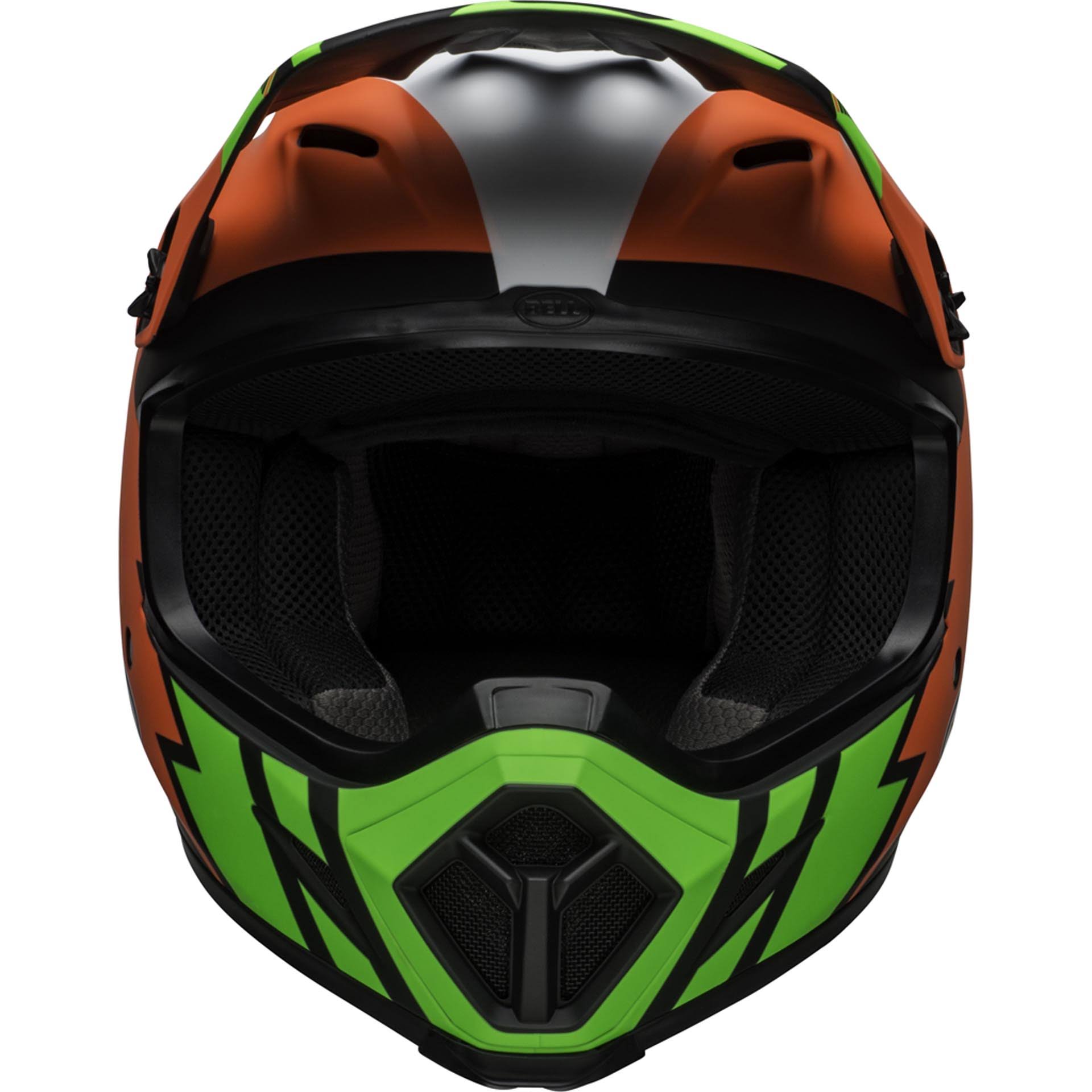 Bell MX-9 MIPS Strike Helmet Infrared/Green/Black S