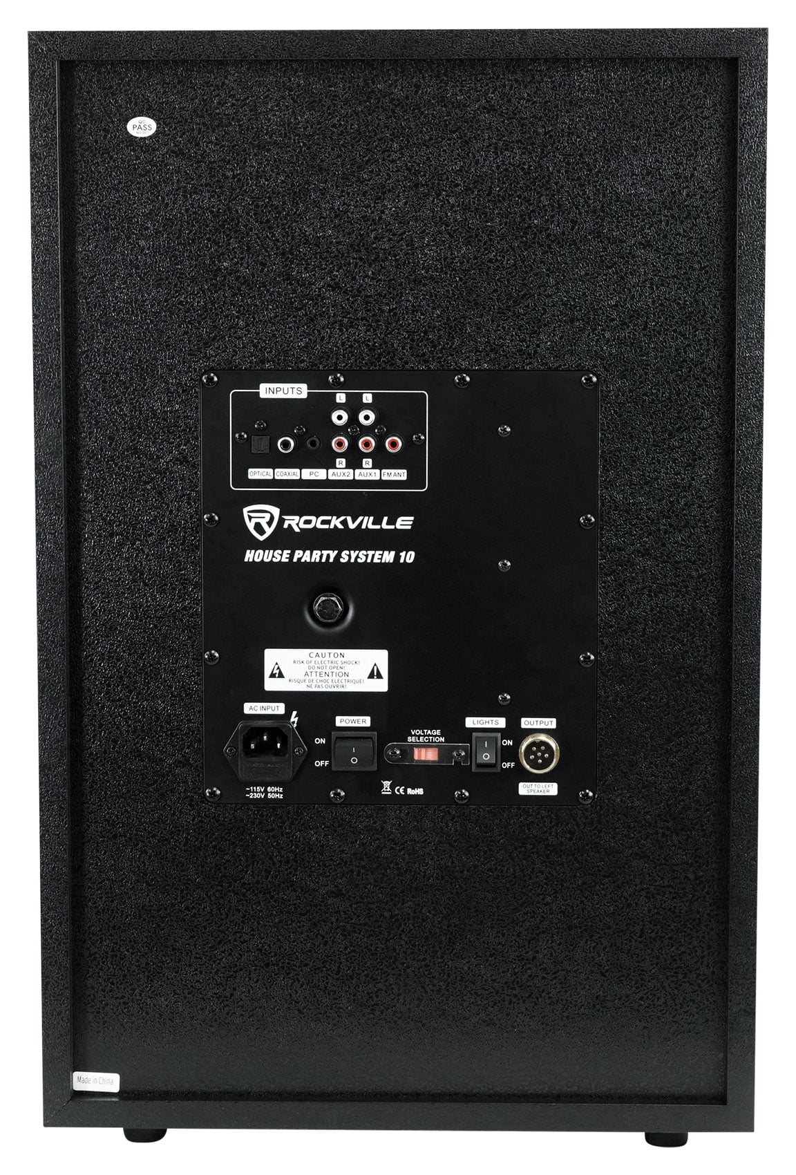 Rockville HOUSE PARTY SYSTEM 10" 1000w Bluetooth LED Booming Bass Home Speakers