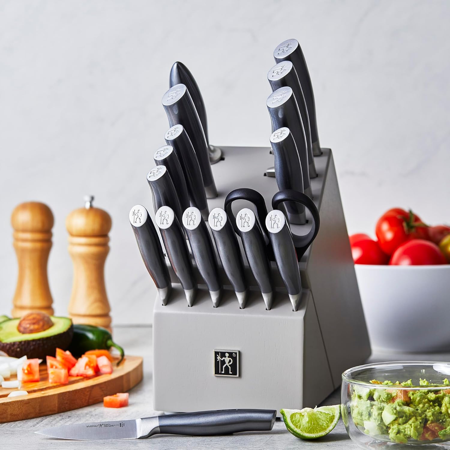 HENCKELS Graphite Knife Block Set, 18, Grey