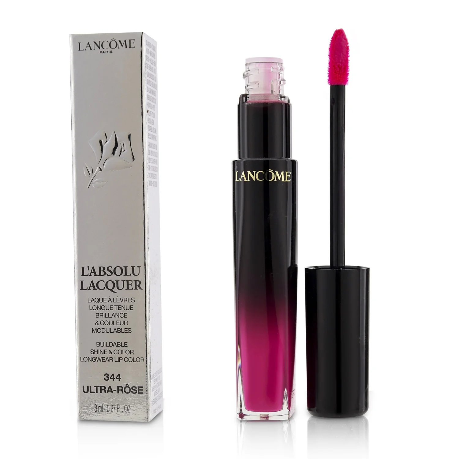 Lancome L'Absolu Lacquer Buildable Shine & Color Longwear Lip Color - # 366 Power Rose  8ml/0.27oz