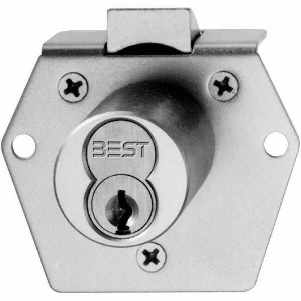 Best 5l7rl2626a453 Latchbolt Cabinet Lock,Satin Chrome, Size: 8