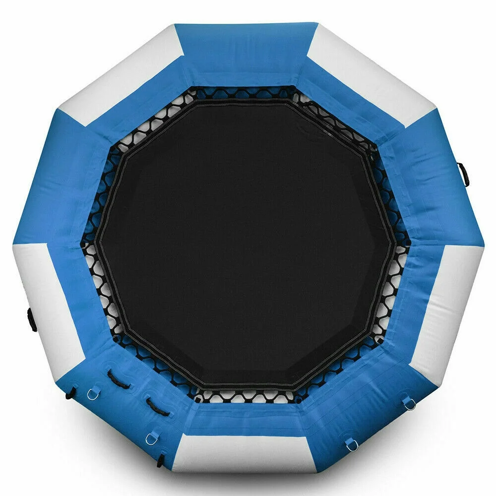TFCFL 17Ft Inflatable Water Trampoline Floating Bouncing Water Bouncer Lake Pool