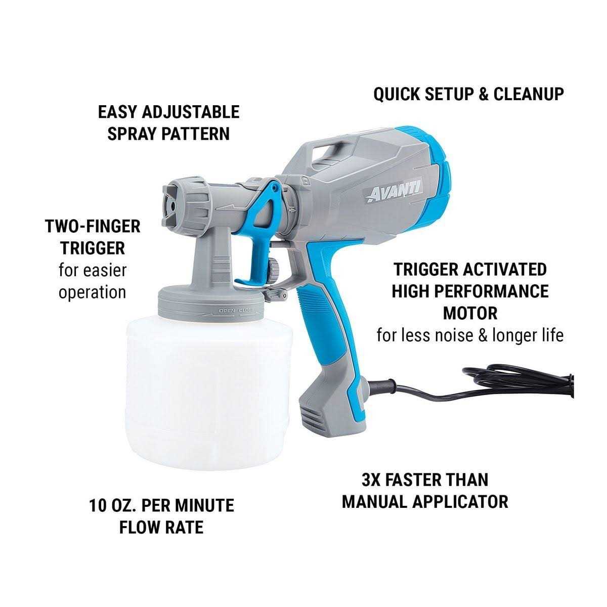 Avanti Handheld HVLP Paint & Stain Sprayer