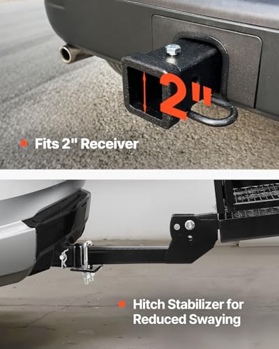 VEVOR 70" x 30" x 6", Hitch Cargo Carrier, 500 lbs Capacity with Nighttime Reflective Reminder, Folding Hitch Mount Cargo Carrier Basket with Hitch Lock for 2" Receiver, Fit for SUVs
