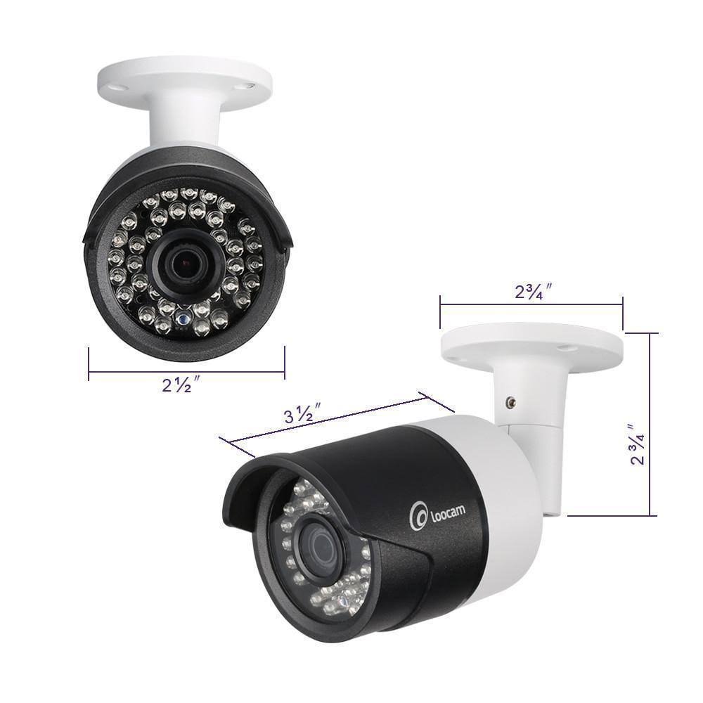 Loocam 1080p 8 CH HD-TVI Video Security Camera System DVR Surveillance Kit