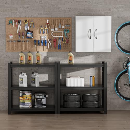 23″ Wall Cabinet with Adjustable Shelf | 2-Door Pantry Cabinet, Wall Mount Storage Cabinet for Bathroom, Kitchen, Living Room, White