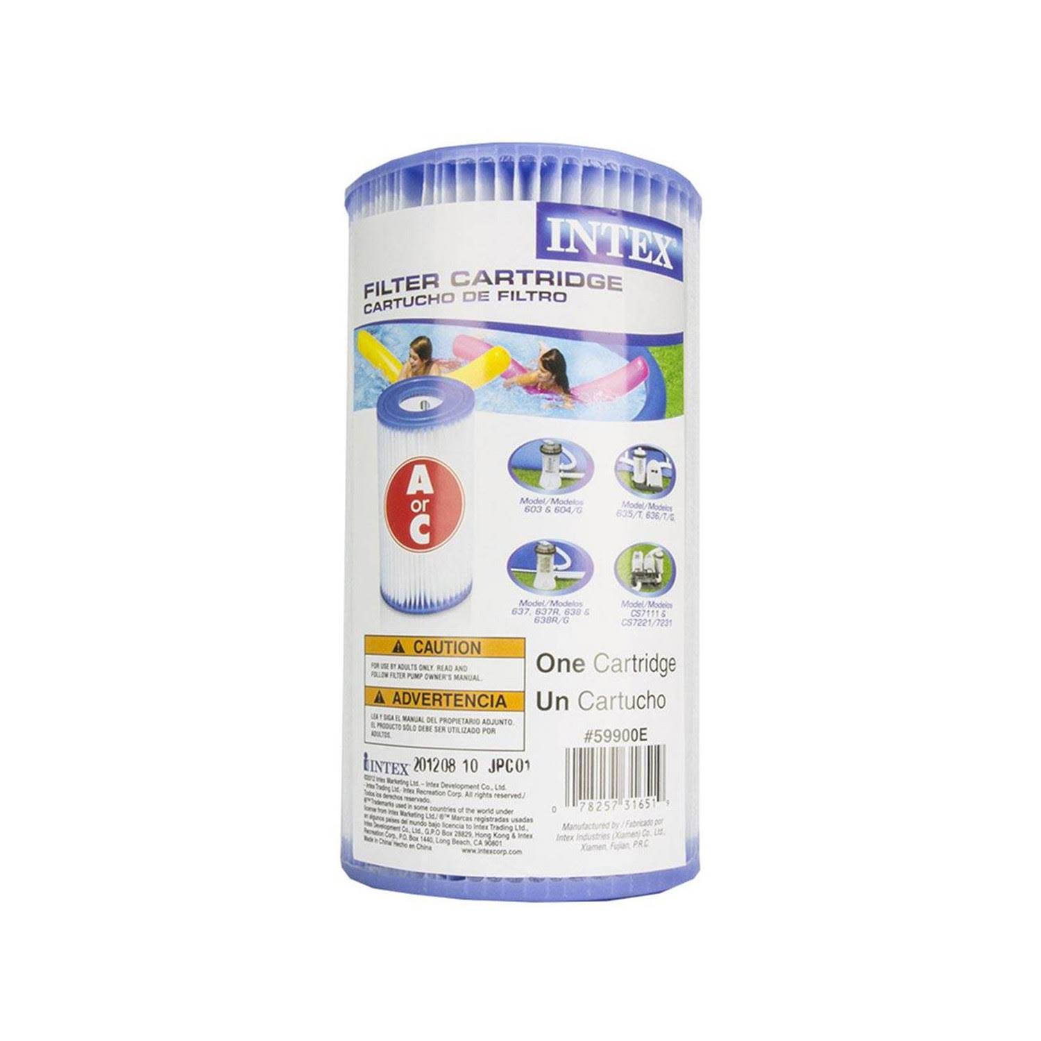 Intex 18& x 48x22 Inflatable Easy Set Above Ground Pool Set + Filter Cartridge (6)
