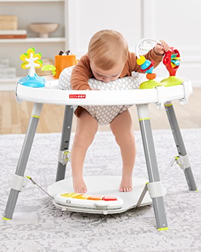 Skip Hop Baby Activity Center: Interactive Play Center with 3-Stage Grow-with-Me Functionality, 4mo+, Silver Lining Cloud
