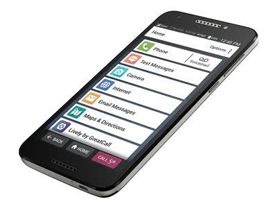 Jitterbug Smart SMART2 - 16 GB - Black - GreatCall - CDMA