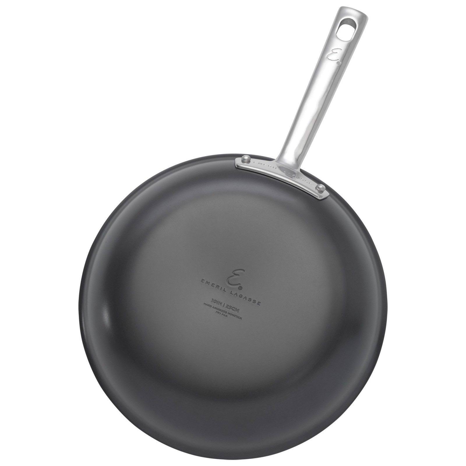 Emeril Lagasse Saute Pan, Deep, Covered, Hard Anodized, 5-Quart