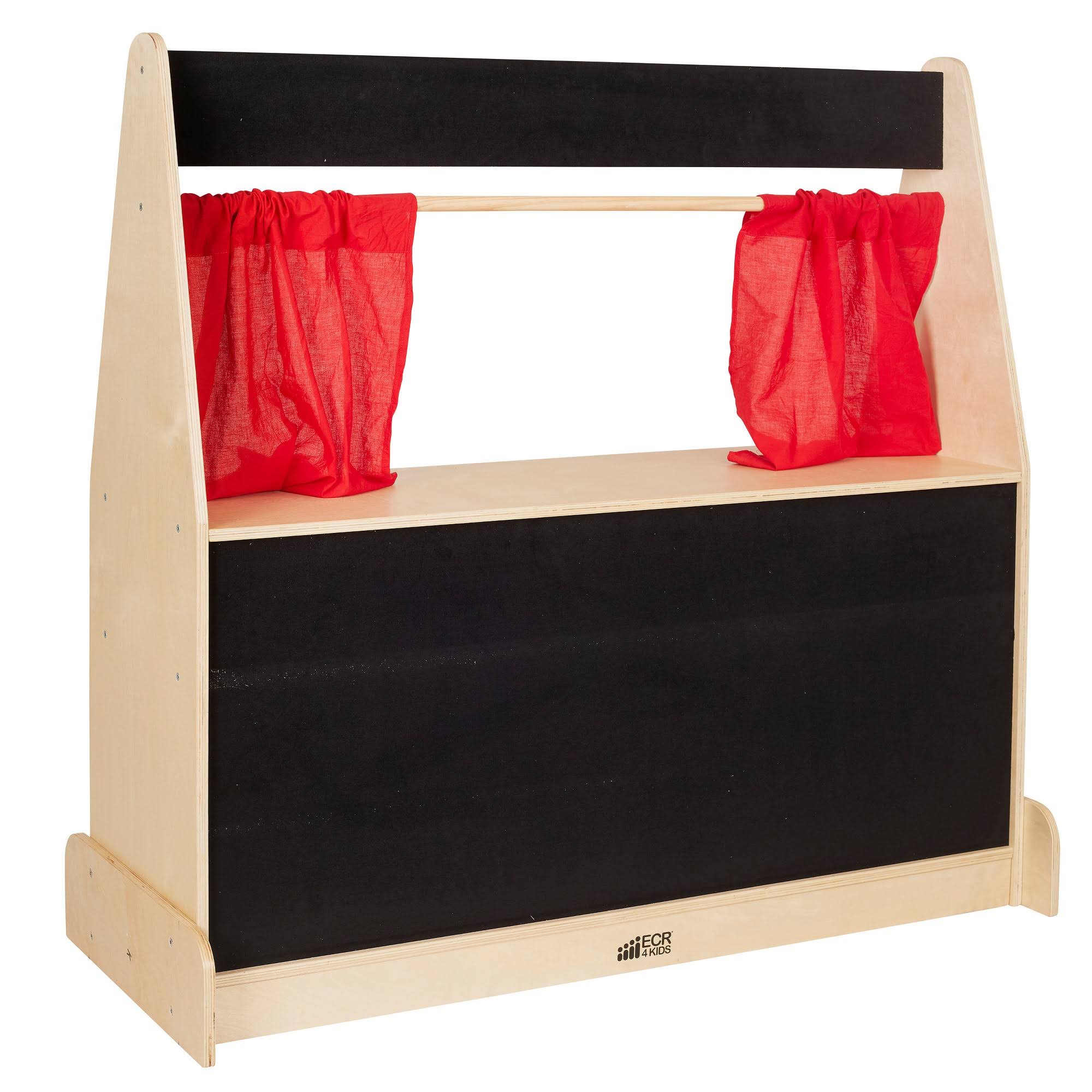 ECR4Kids - Puppet Theater - Flannel - black, wood