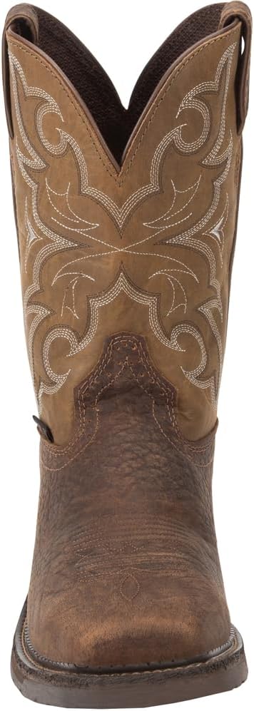 Justin Men's Amarillo Cactus Western Work Boot Steel Toe Brown 8 D(M) US