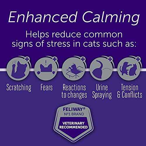 Feliway Optimum Enhanced Calming Pheromone 30 Day Cat Diffuser Refill - Pet Supplies online store