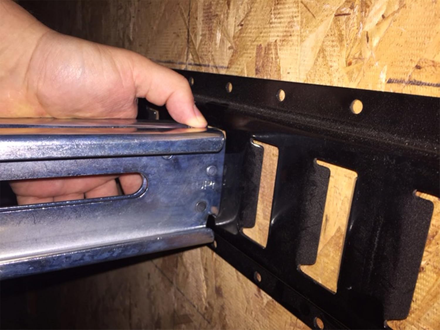 Two 85- 96 Adjustable Aluminum E-Track Decking/Shoring Beam | Cargo Load Lock Bar for Enclosed Trailers, Trucks, Vans, and Reefers with The E Track Tie-Down System